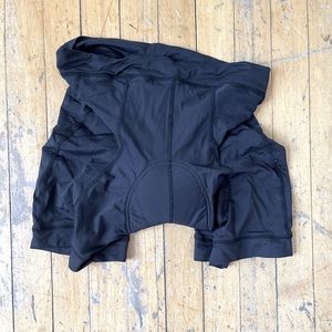 Black Biker Shorts with Pads